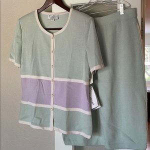 St. John by Marie Gray 2 piece blouse and skirt, NWT